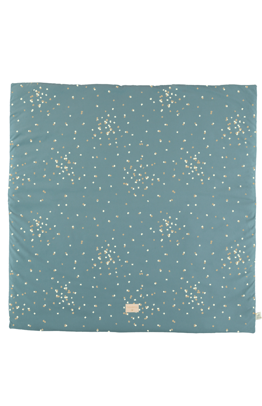 Nobodinoz Colorado Square Playmat - Gold Confetti/Magic Green