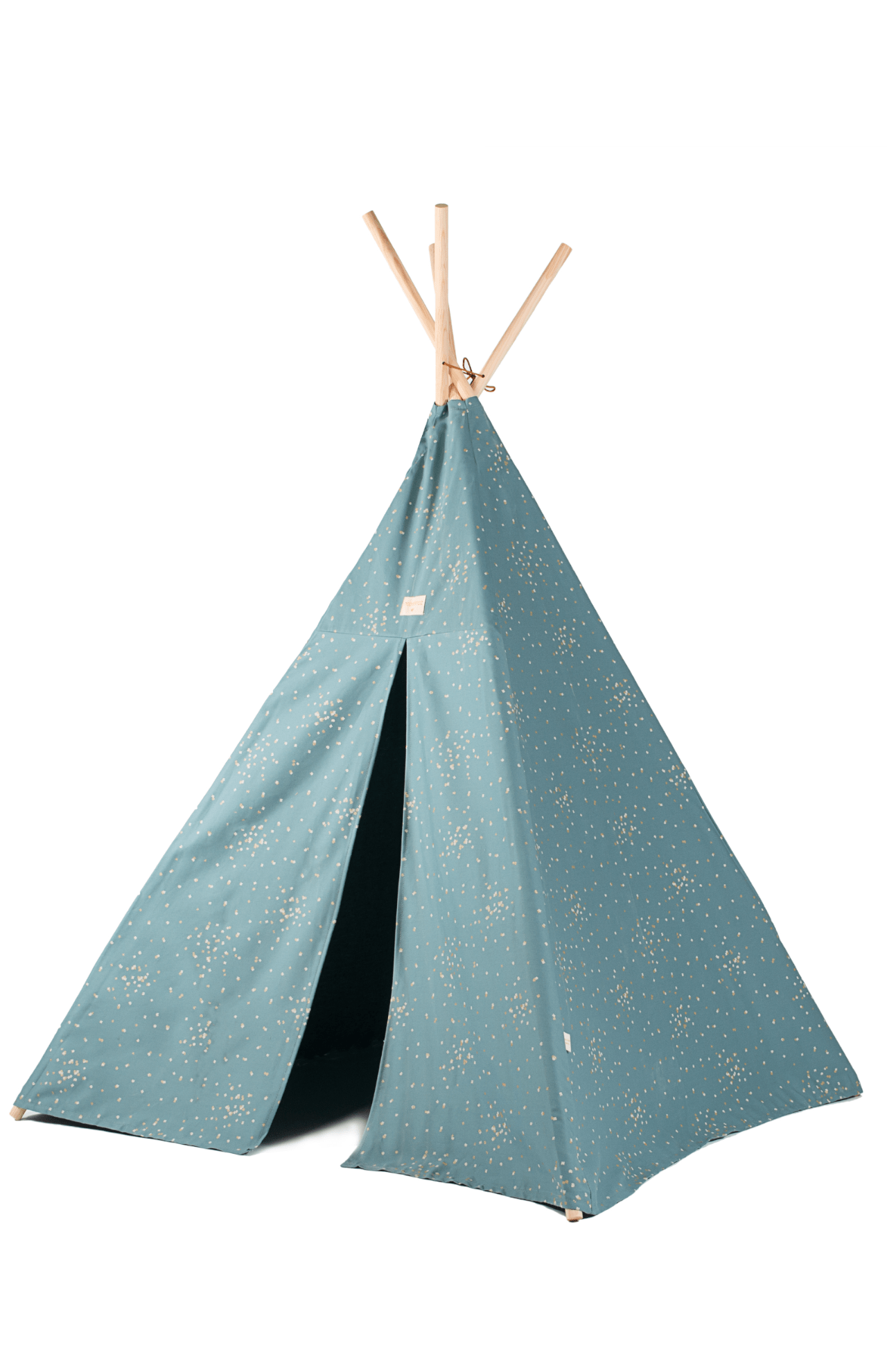 Nobodinoz Phoenix Teepee - Gold Confetti/Magic Green