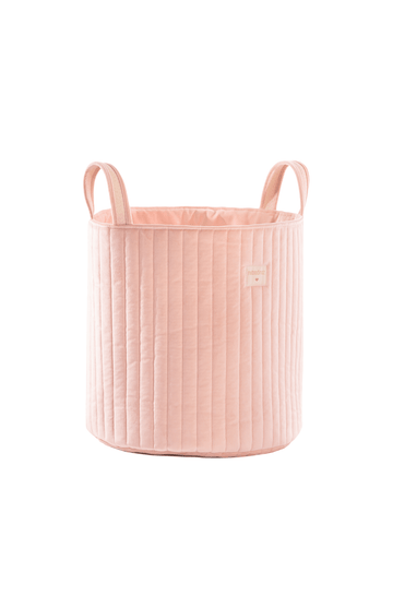 Nobodinoz Savanna Velvet Toy Bag - Bloom Pink