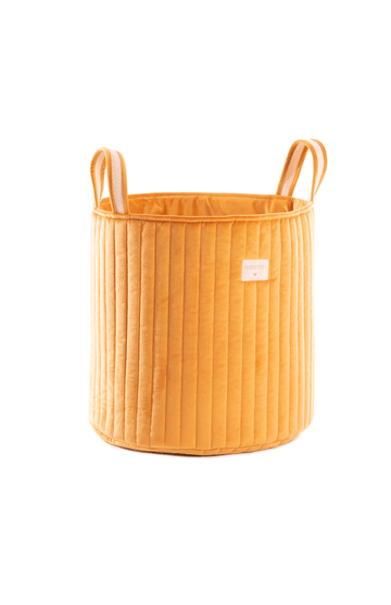 Nobodinoz Savanna Velvet Toy Bag - Farniente Yellow