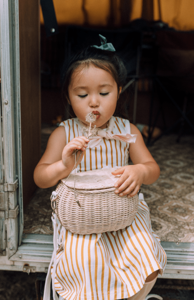 Olli Ella Mini Chari Bag - Straw
