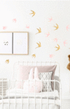 PÖM le Bonhomme Swallows - Pink and Gold