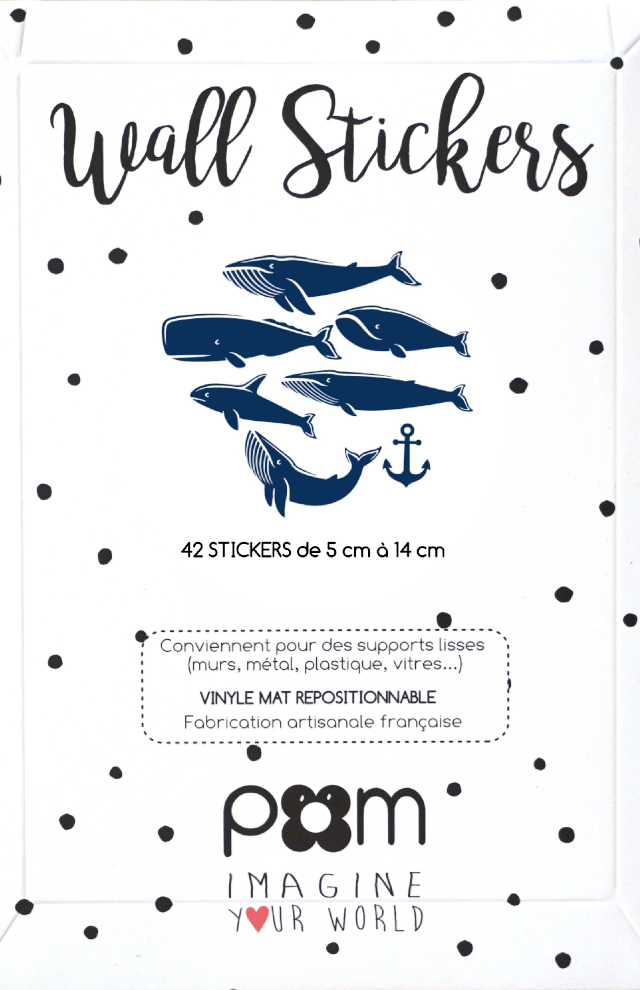 PÖM le Bonhomme Whales - Blue