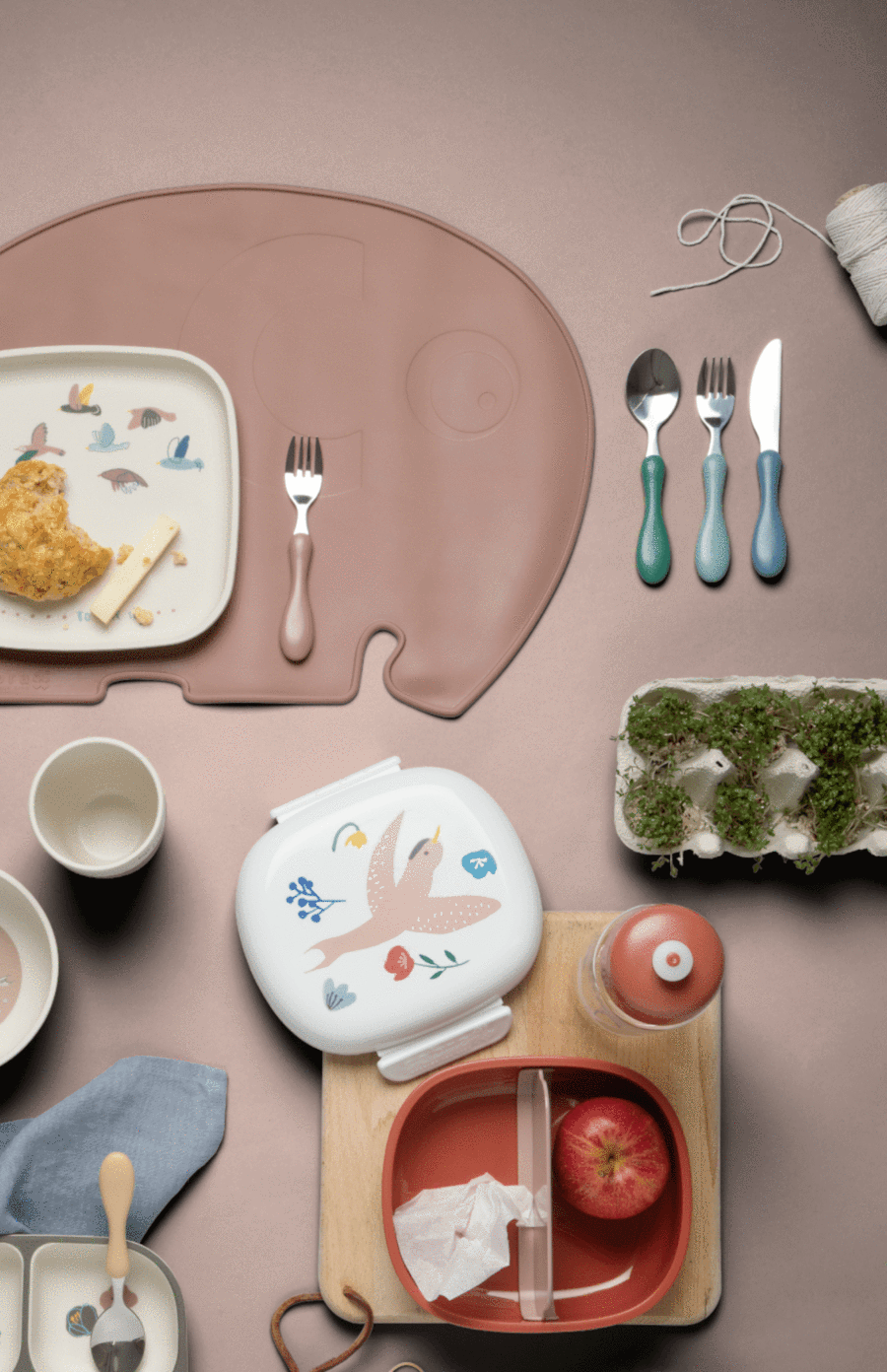 Sebra Stainless Steel Cutlery - Pine Green