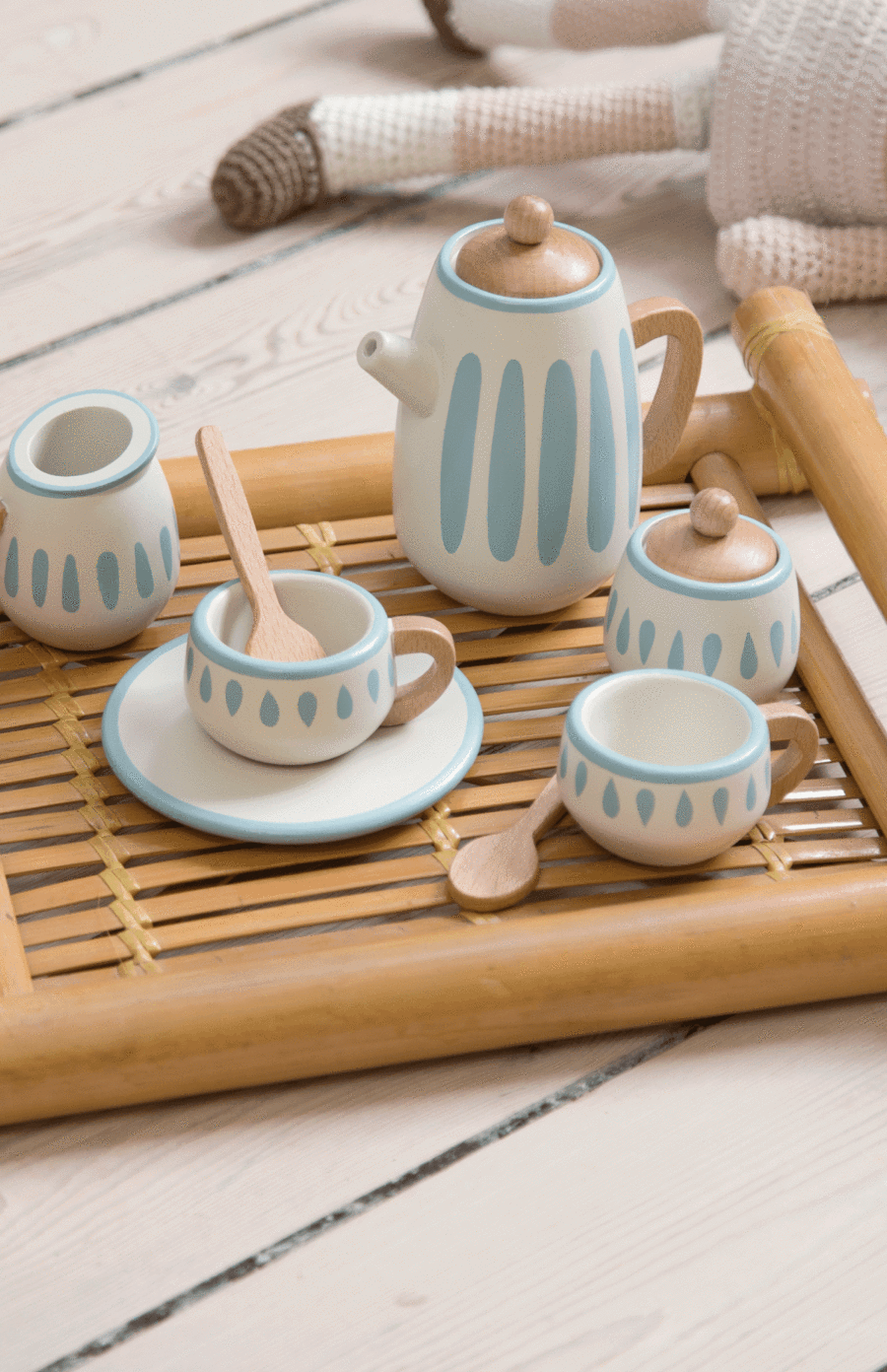 Sebra Wooden Tea Set