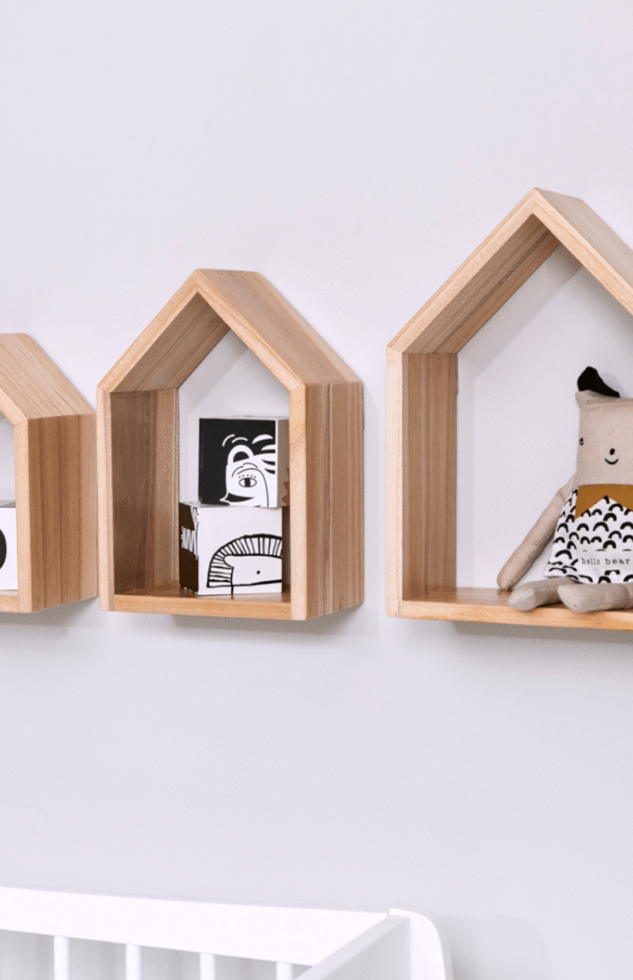 Snuz House Shelves Set of 3 - Natural