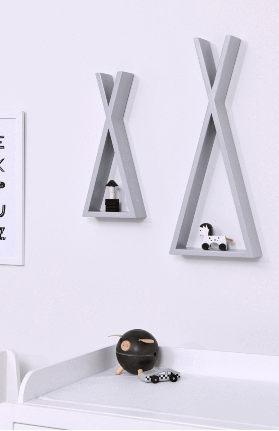 Snuz Teepee Shelf - Grey