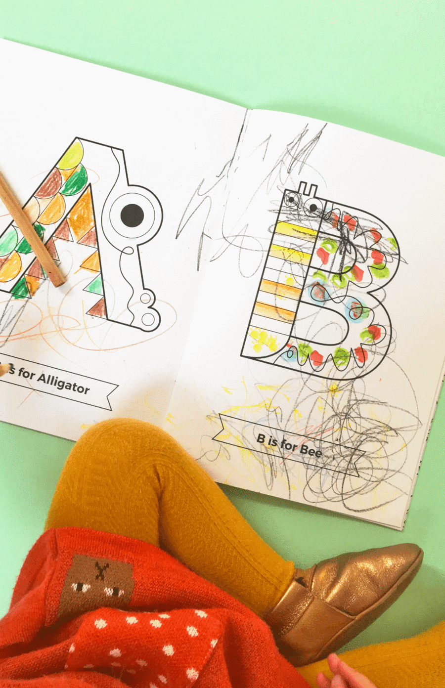 The Jam Tart Alphabet Colouring In Book