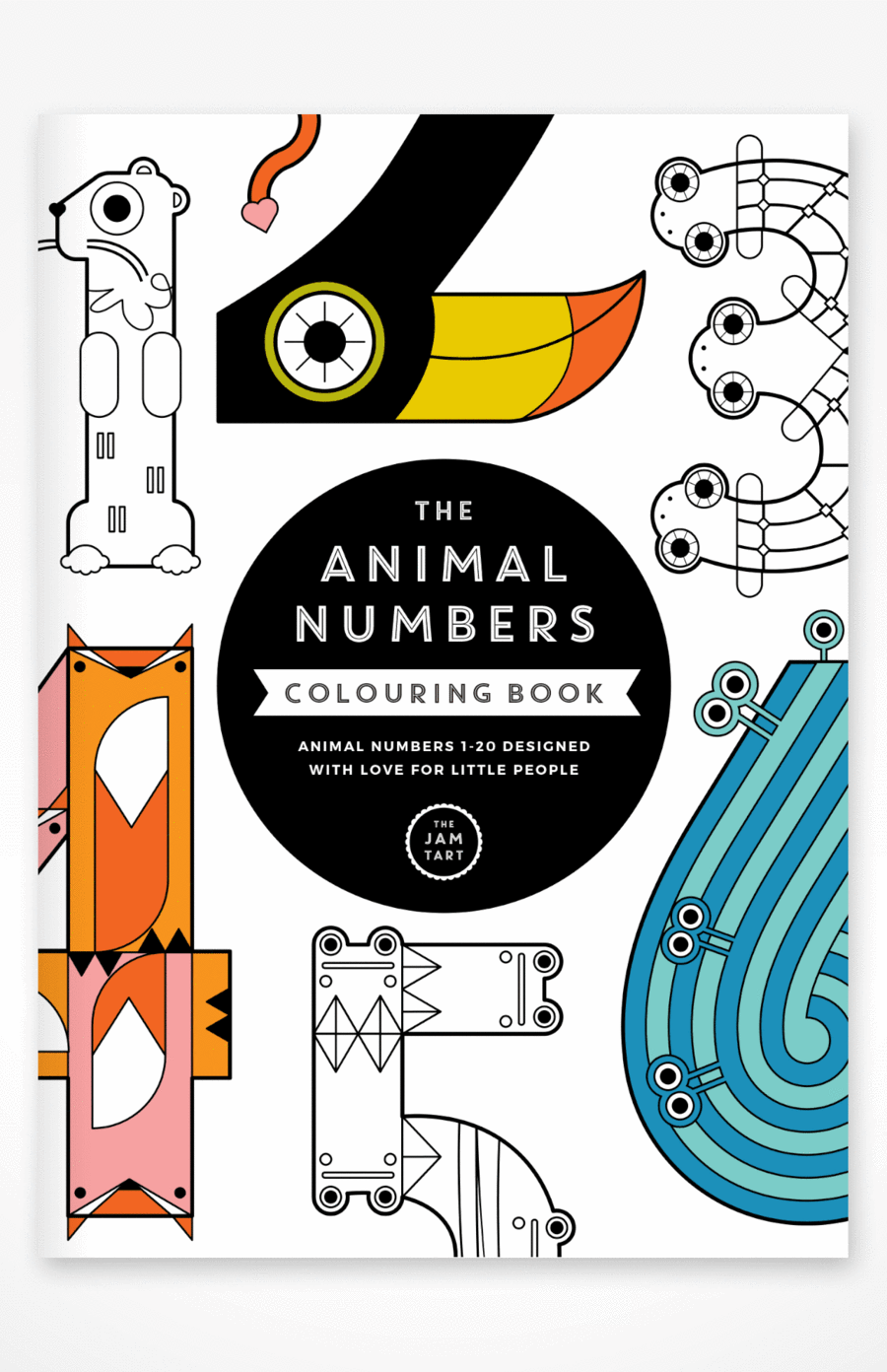 The Jam Tart Numbers Colouring In Book 